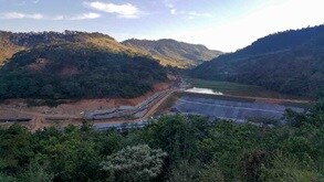 Candonga Dam  - Dyke Four (dredged sludge disposal area