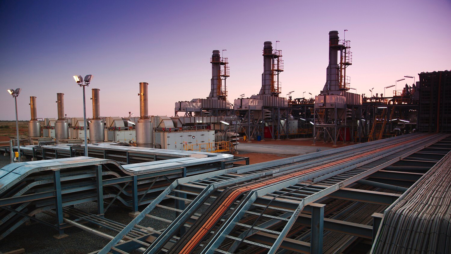Photo of the Macedon LNG plant