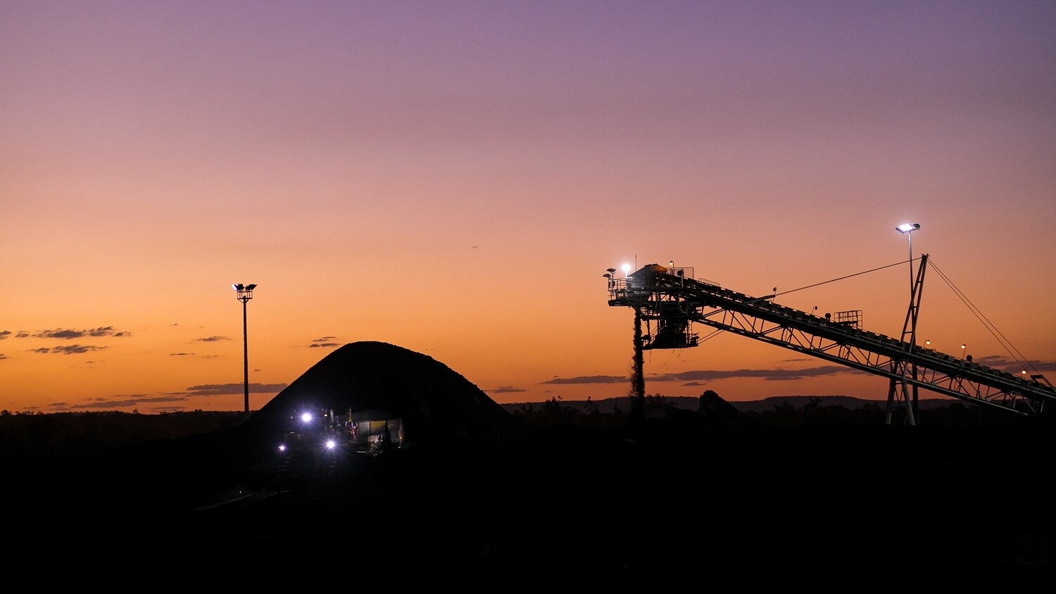 Coal stockpile in Queensland