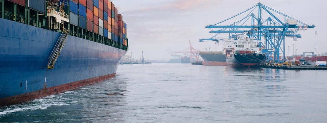 ships, cargo, port, sea