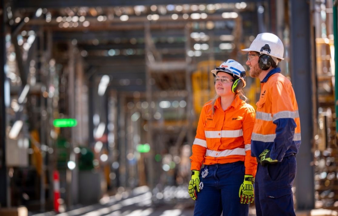 Man Woman on Site