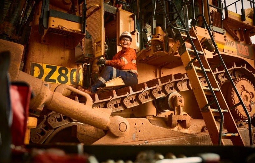 employee female mining equipment
