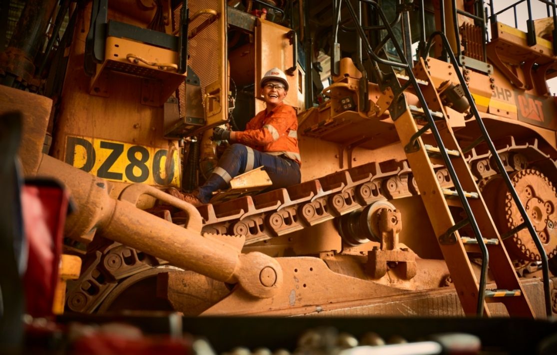 employee female mining equipment