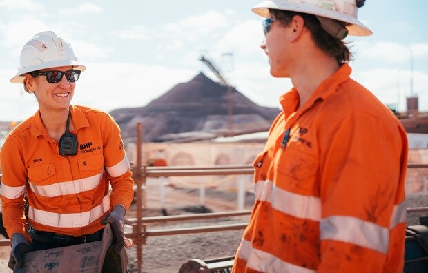people on site