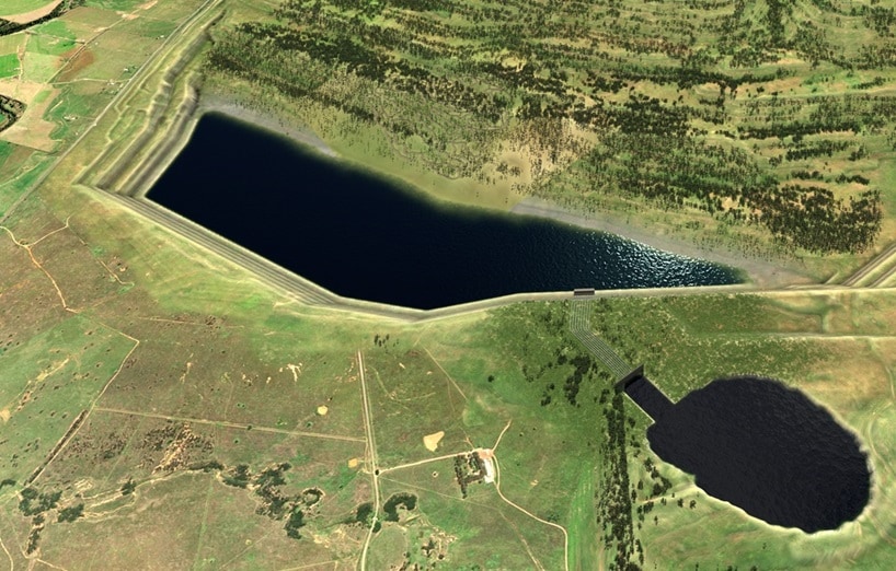 Lake and fields