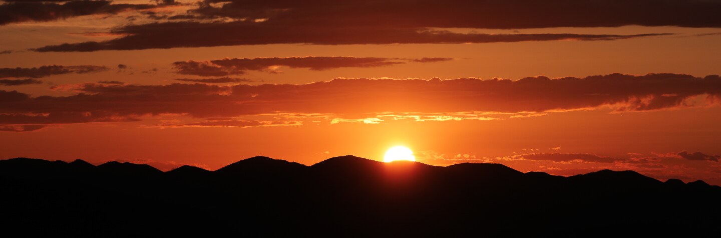 Sunrise over Arizona desert