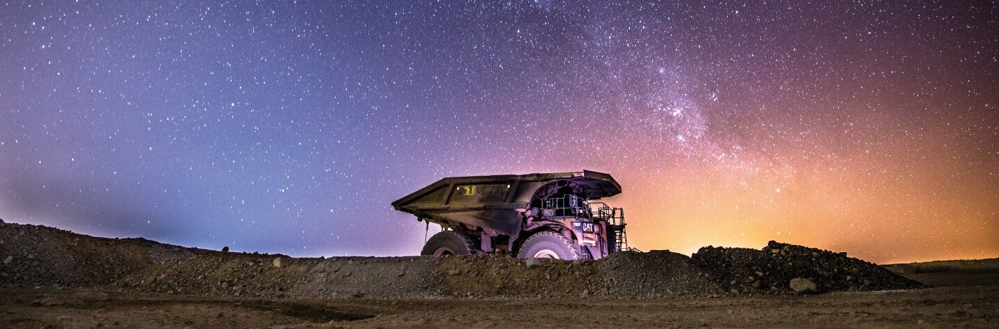 sky with truck