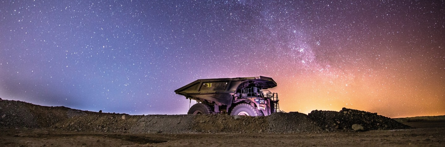 sky with truck