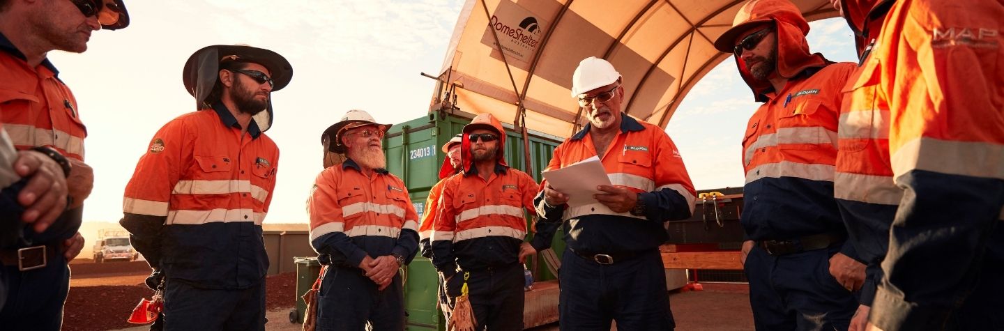 employees, mining, group