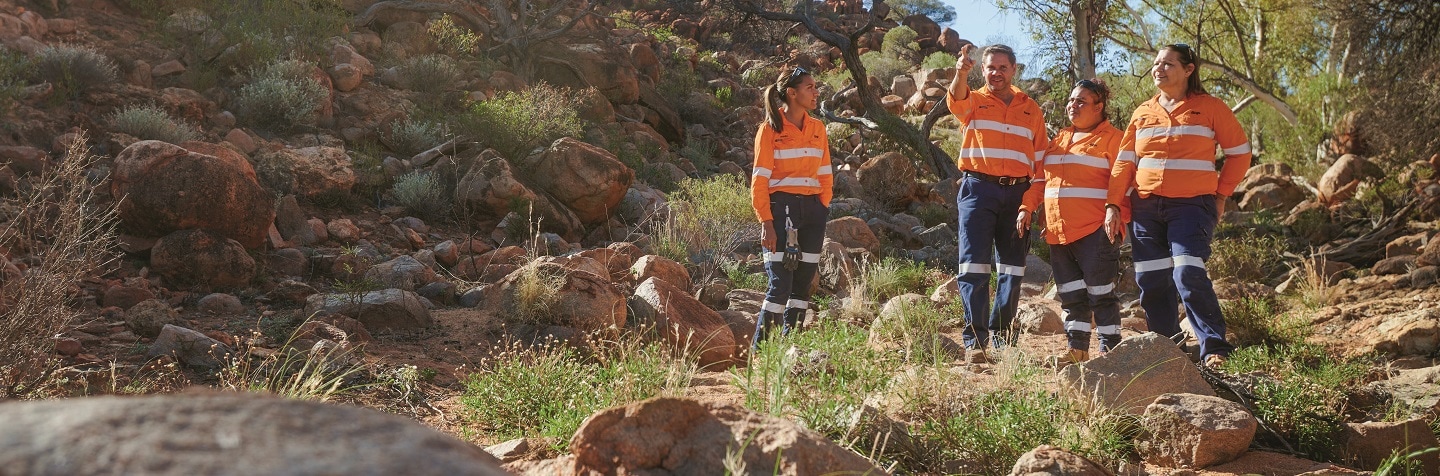 People in the landscape
