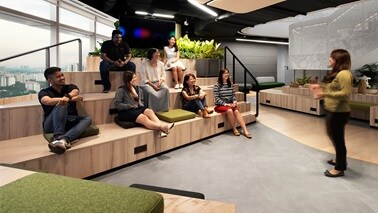 BHP team in Asia shown in collaborative office space