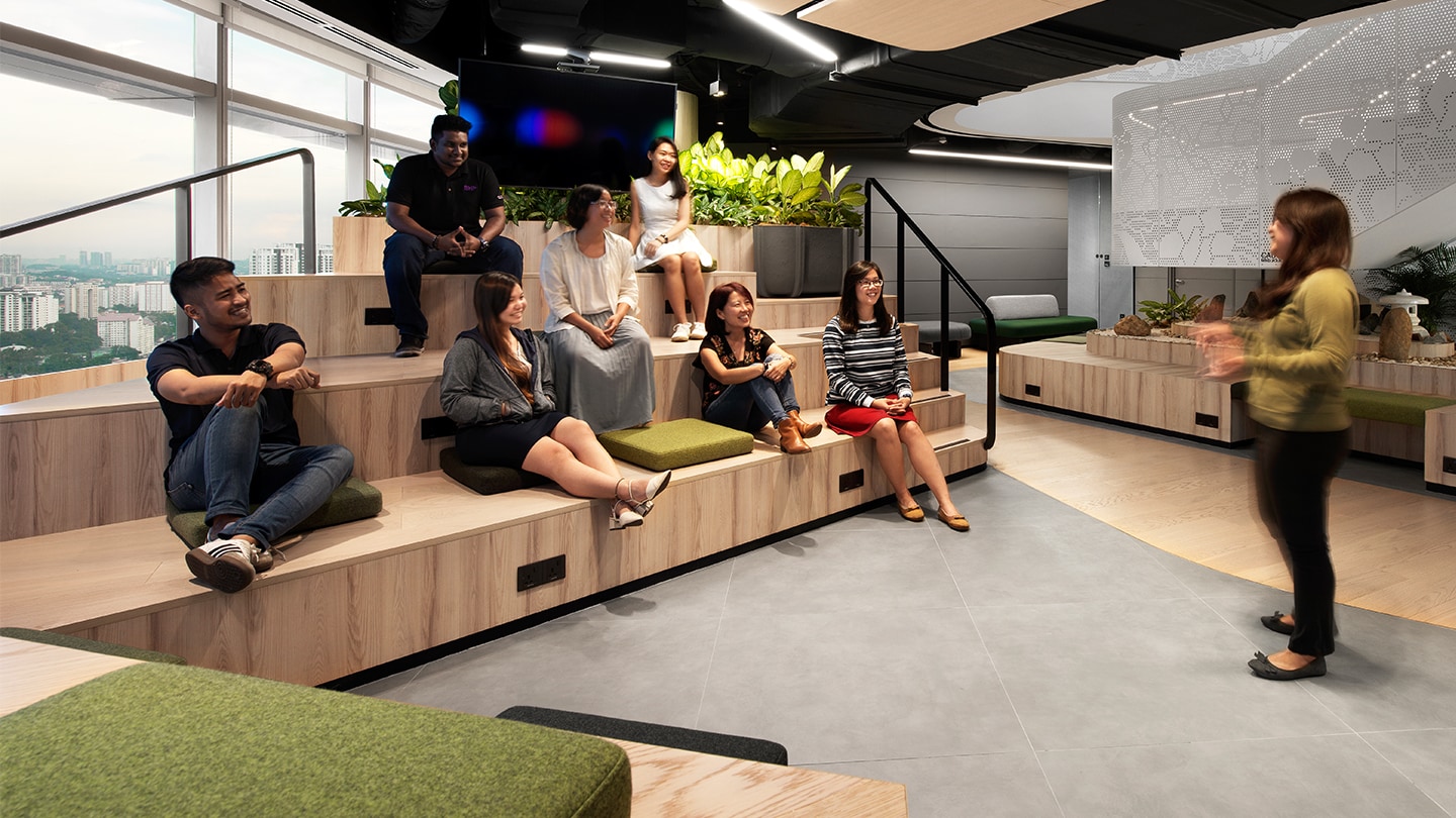 BHP team in Asia shown in collaborative office space