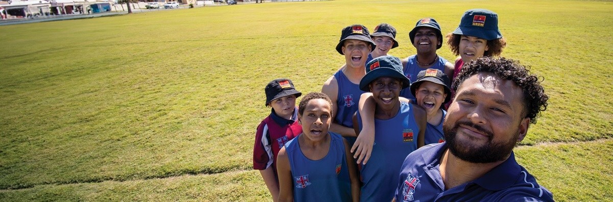 Group of people smiling