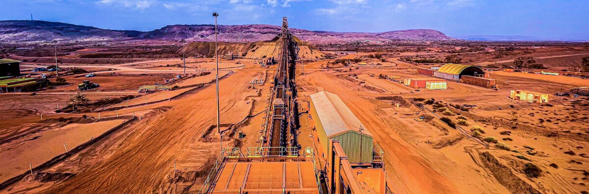 Iron ore asset aerial view