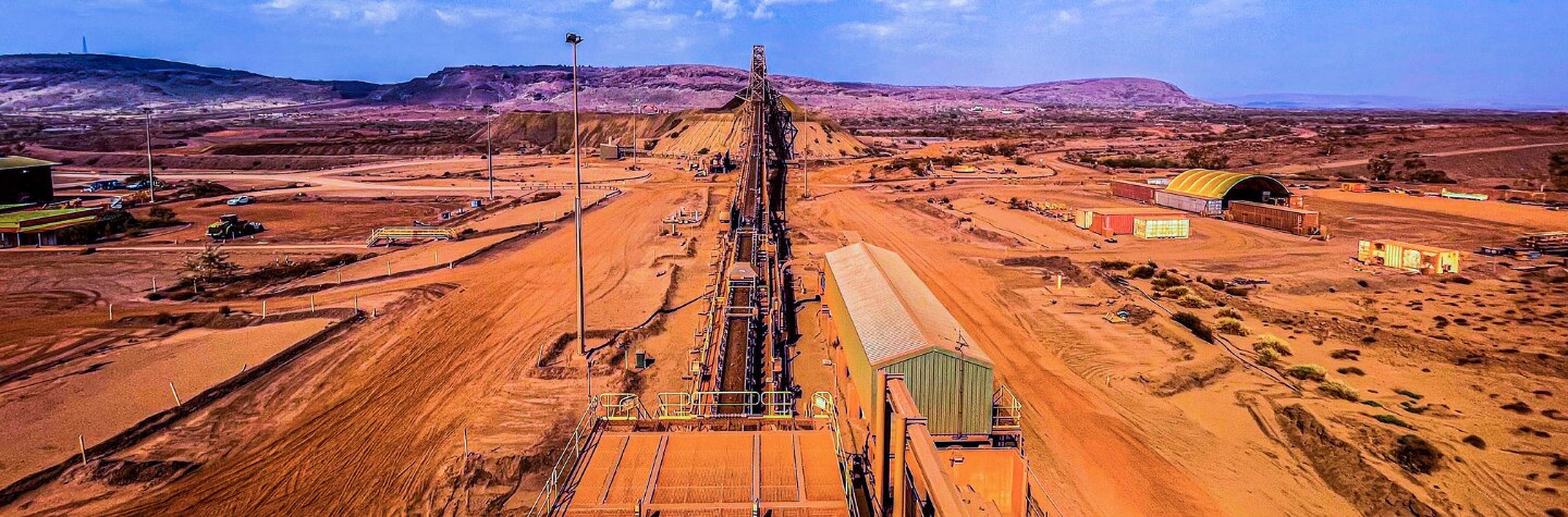 Iron ore asset aerial view