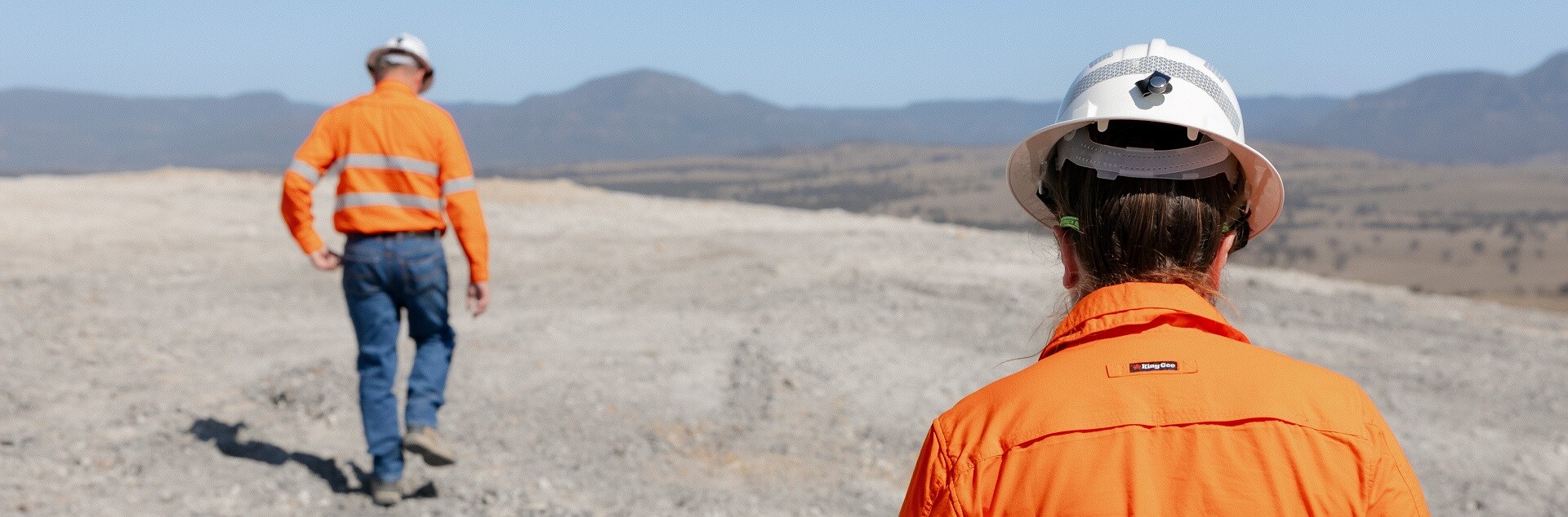 People walking on site