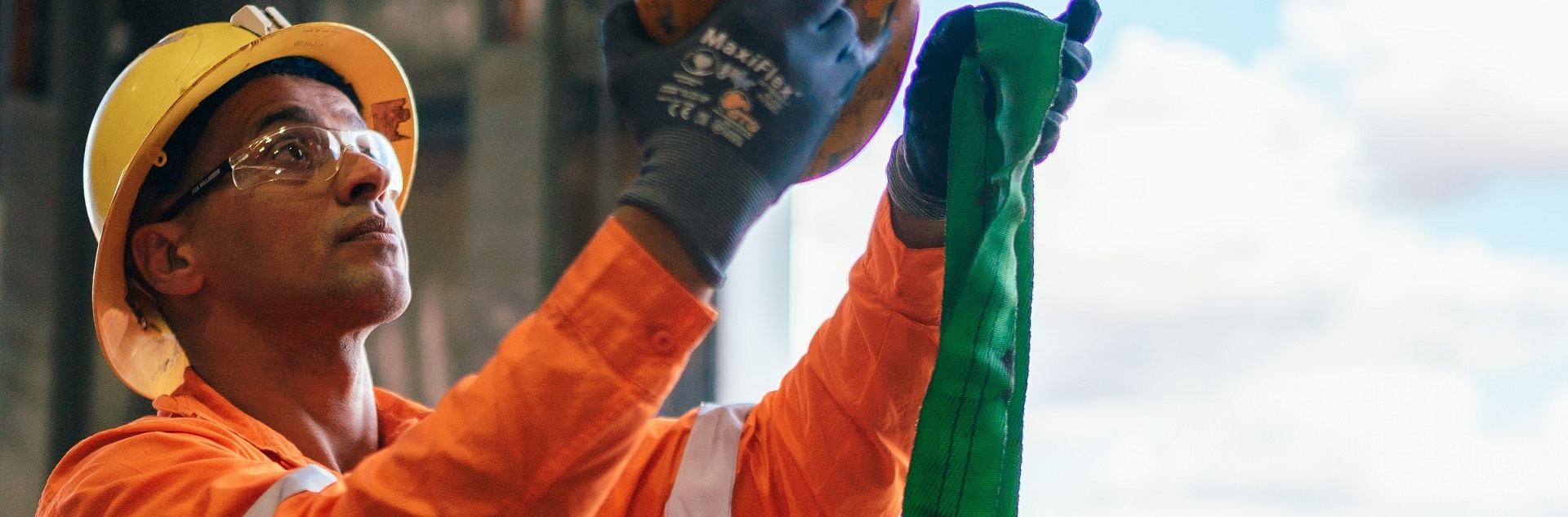 person working on site
