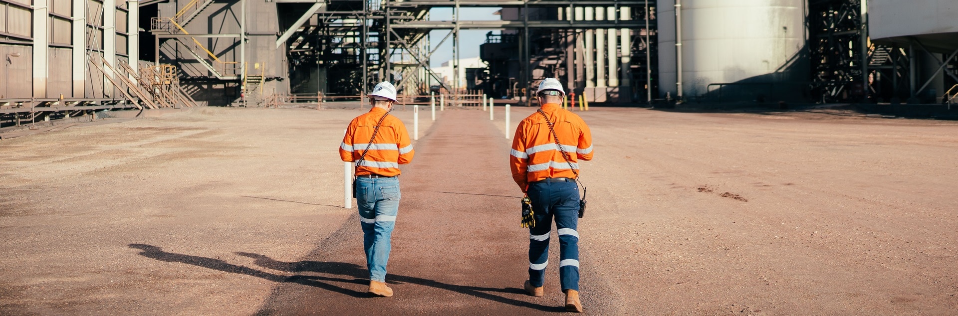 people on site