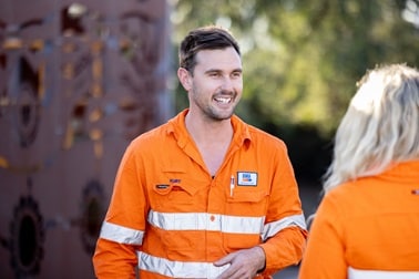Person looking at camera