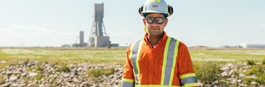 person at site