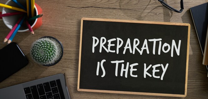 Preperation is key on board