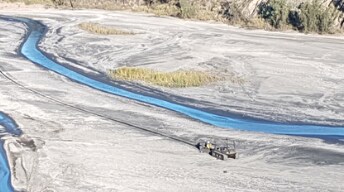 Dams and tailings aerial view