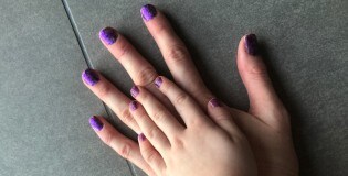 TwoHandswithPurpleNailsup 2021