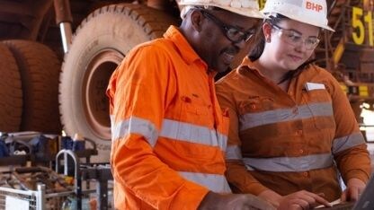EmployeeOnLaptopInShed 2021