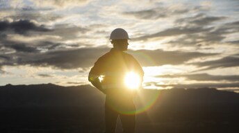 person in sun