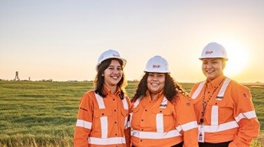 Group smiling at camera