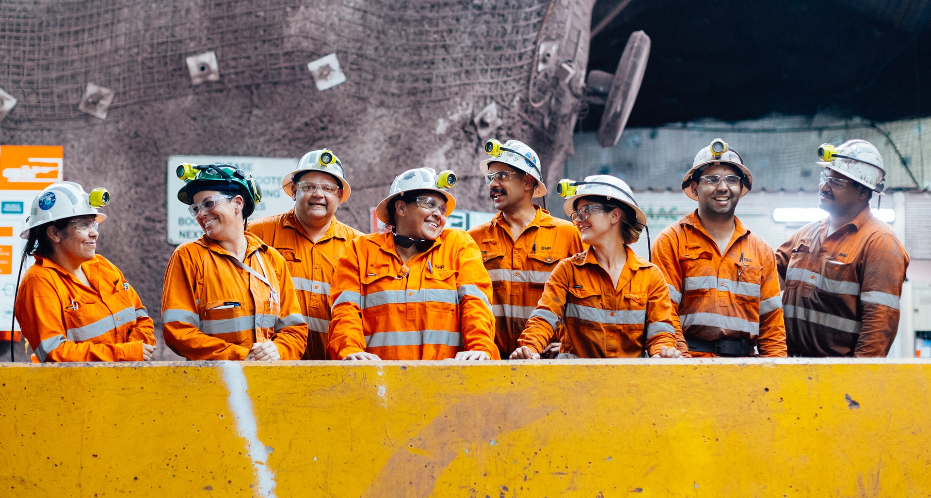 South Australia BHP Copper underground group photograph