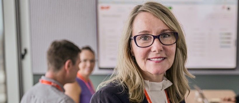 person looking at camera