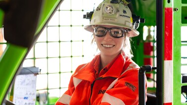 person looking at camera