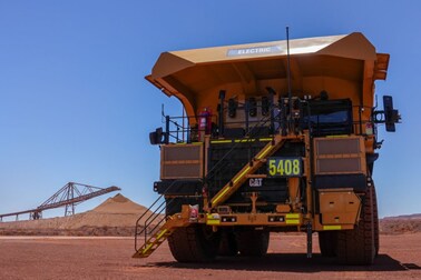 electric battery haul truck in the pilbara