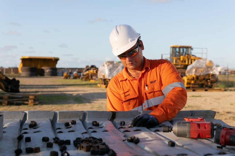 Worker on site