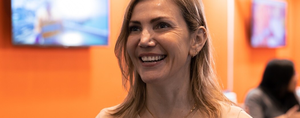 person smiling