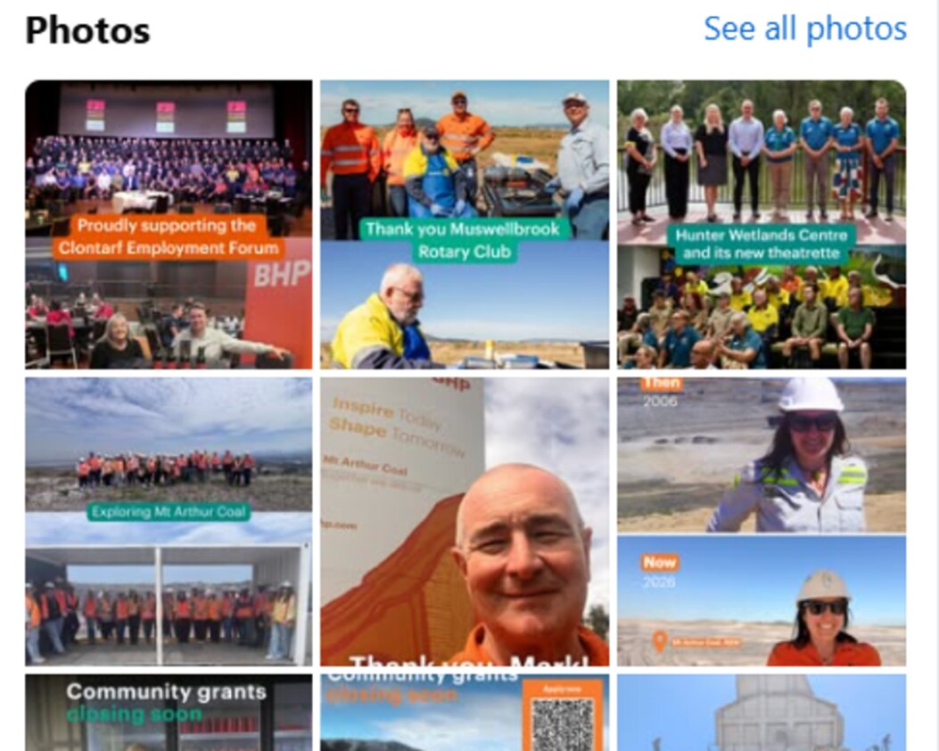 BHP NSW Facebook page