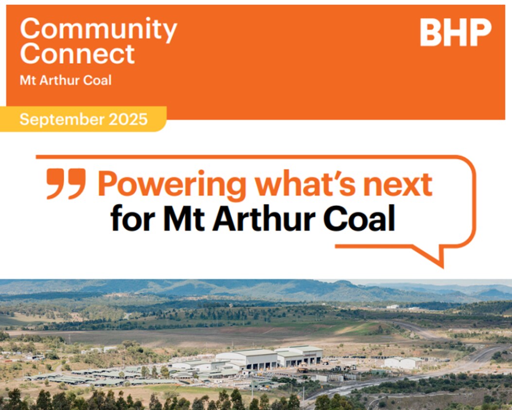 Cover of Mt Arthur Coal Community Connect newsletter September 2025