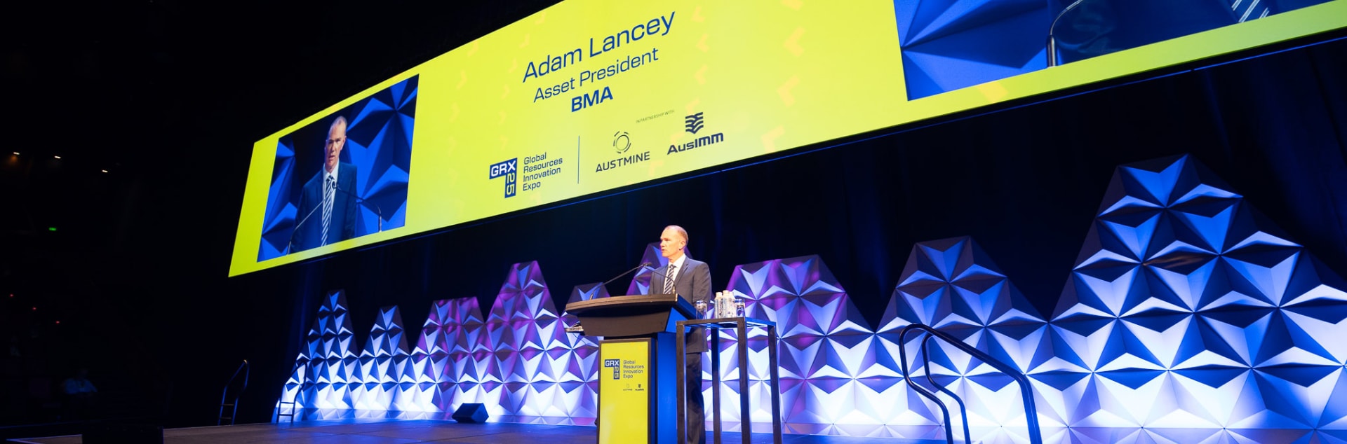 Adam Lancey at the Global Resources Innovation Expo 2025