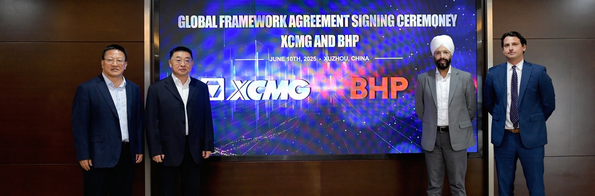 XCMG y BHP firman acuerdo de colaboración de cara al presente y al futuro
