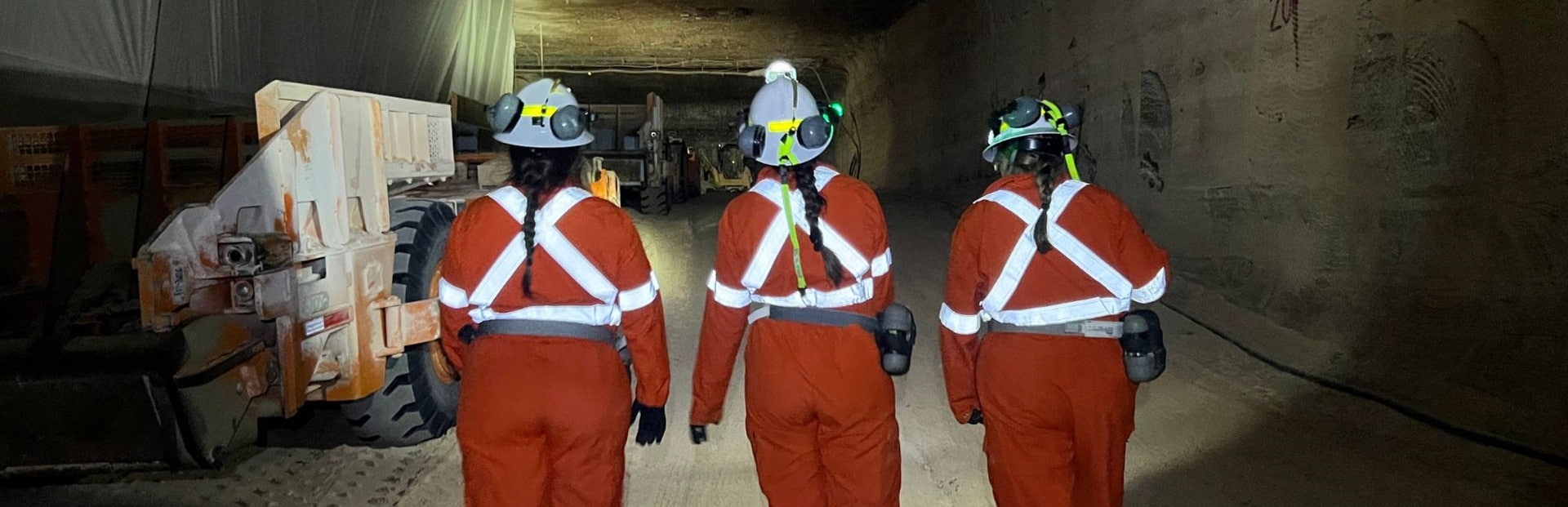 Members of the Graduate Program underground at Jansen.