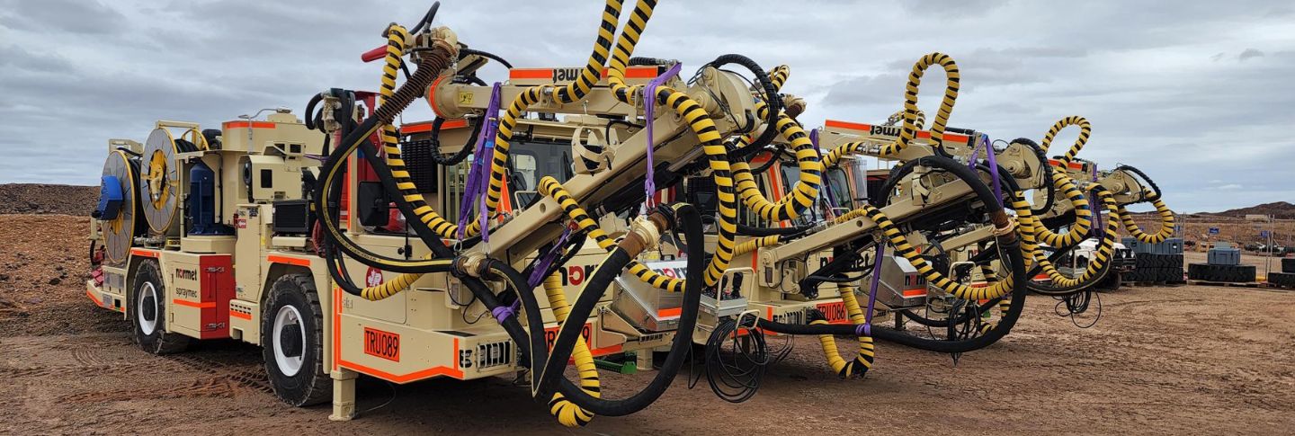 electric truck on a mine site at olympic dam 