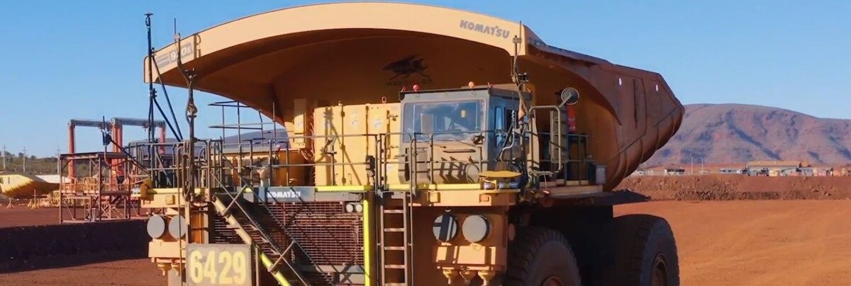 mining truck on mining site in western australia