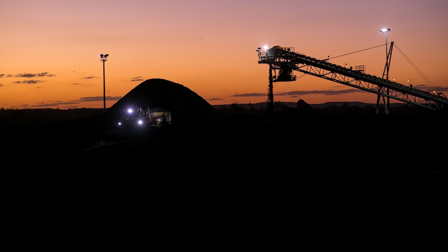 Coal stockpile in Queensland