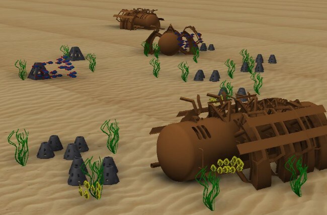 Conceptual layout of Exmouth Integrated Artificial Reef 