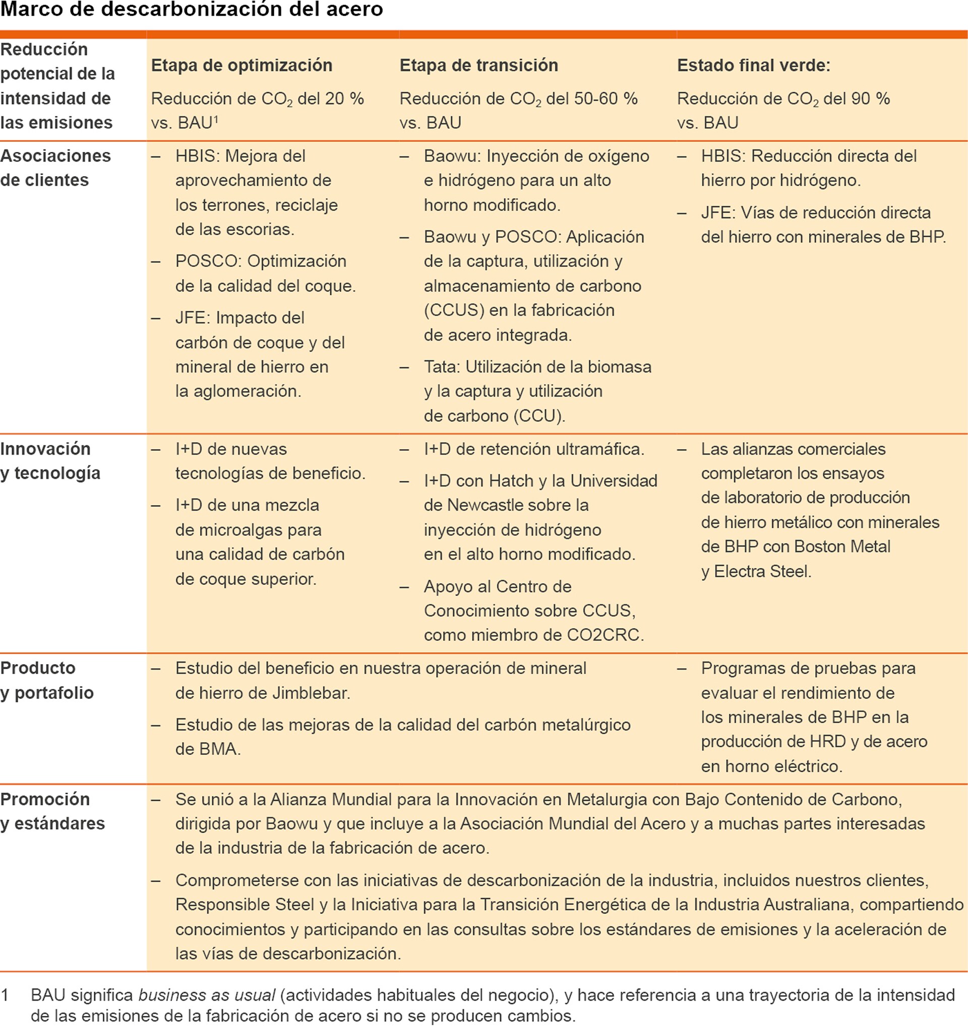 steel carbonisation framework