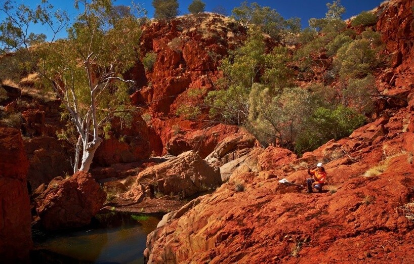 newman, gorge, water, red rock