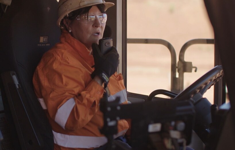 Man, mining, truck