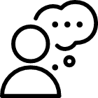 Person thinking icon