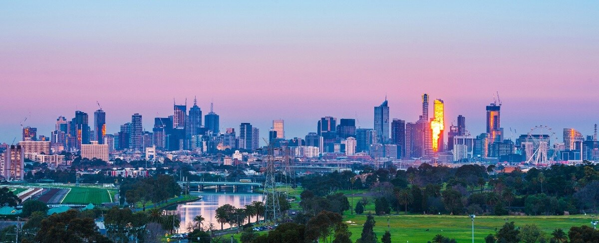 Sunrise over Melbourne